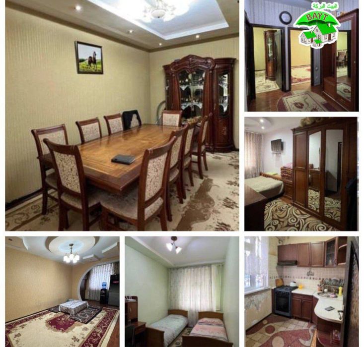 -Чистая Ремонт 4/4/5 С Обстановкой 80м² РАЗДЕЛКА Чиланзар-11 Продаётся