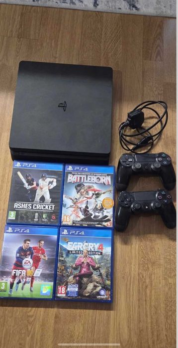 Playstation 4 slim +4игри