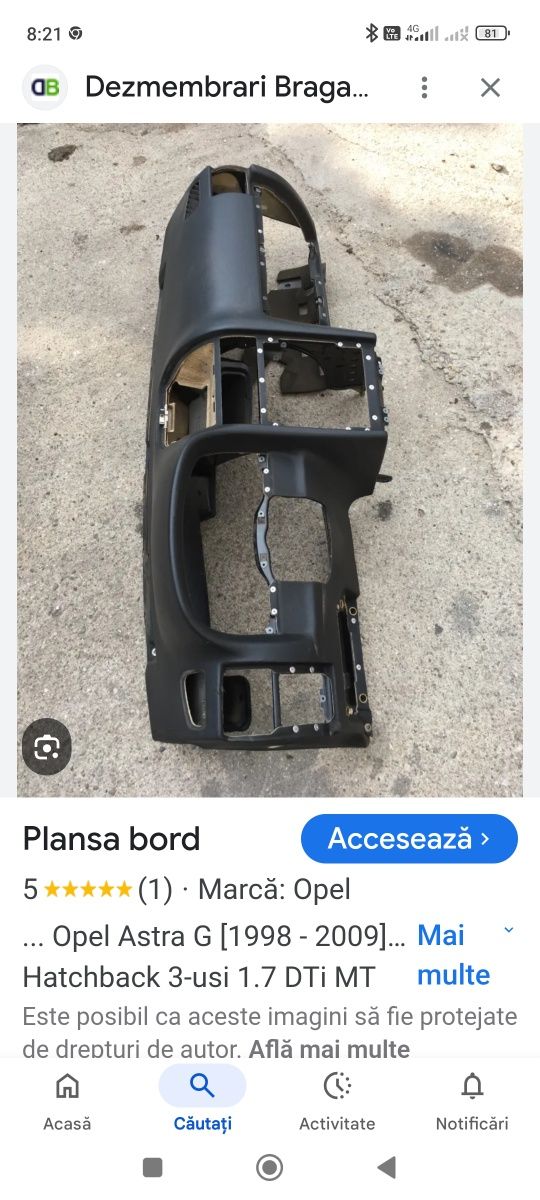 Planșa Bord Opel Astra g