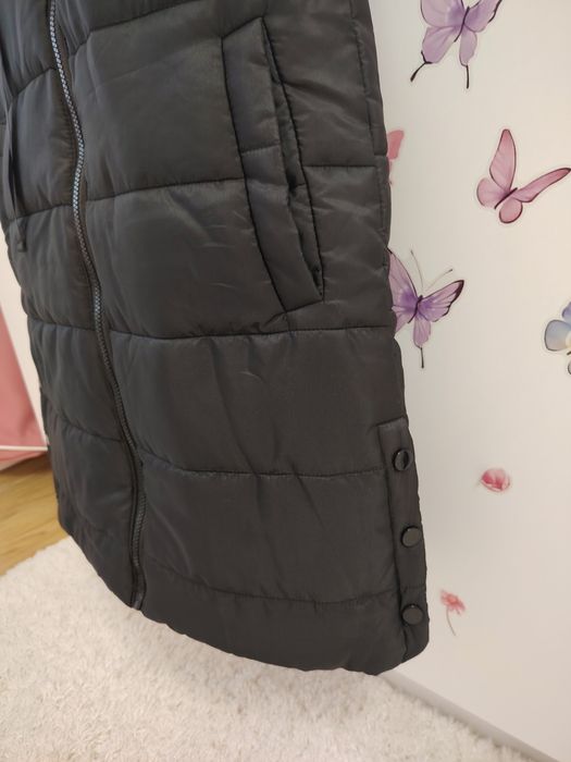 Vesta lunga mărime s-m Verde si negru