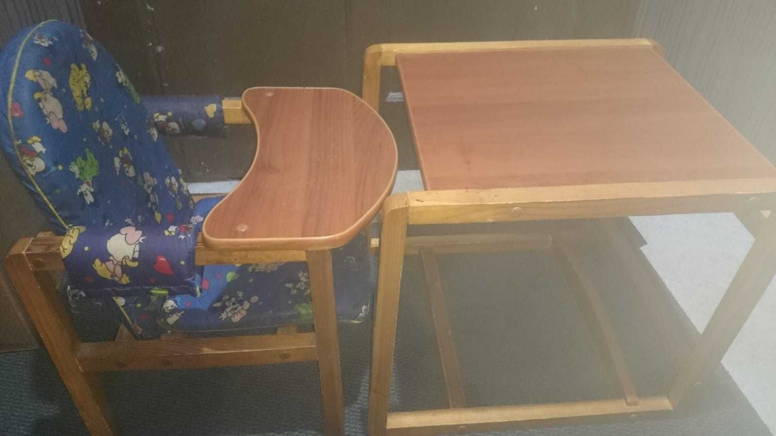 Детский стул со столом(трансформер) для кормления