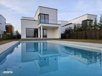Corbeanca, casă/vilă P+1, cu piscină, nouă, arhitectură deosebită