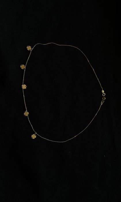 lantisor de aur 14k(585) cu trifoi norocos