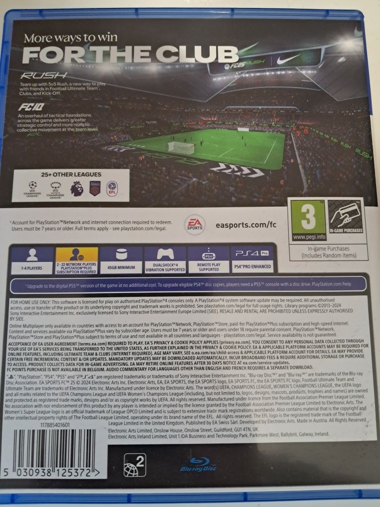 Fc 25 за pslaystation 4