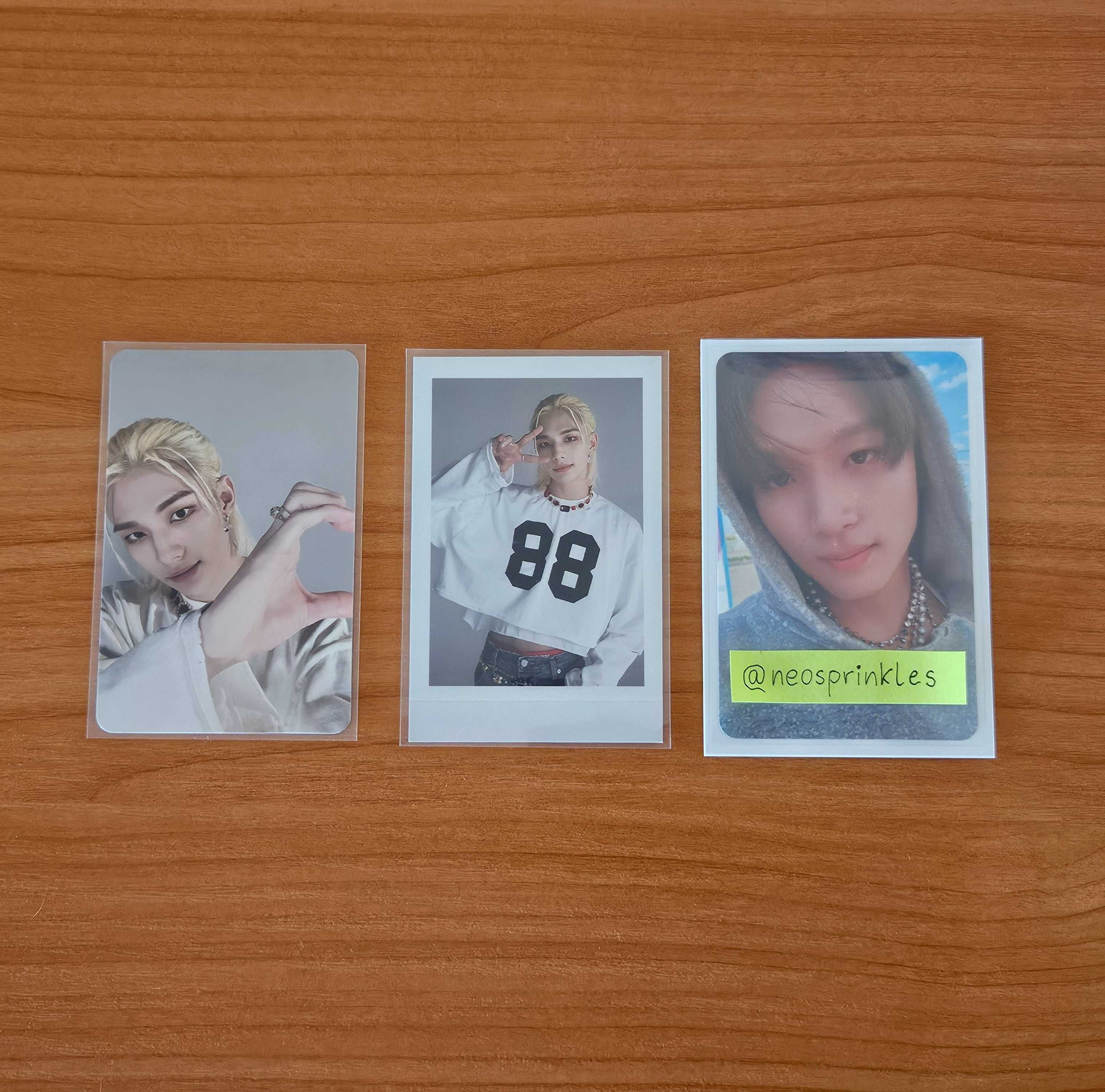 Hyunjin Maxident Stray Kids photocards, kpop