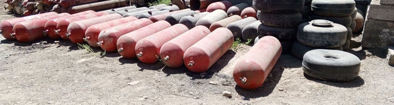100 l uzun metan balonlar sotiladi narxi yiliga qarab 15 dona bor yil