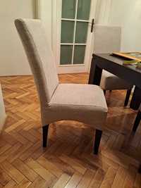 Vand 6 scaune din lemn masiv de stejar tapițate, de la Mobexpert