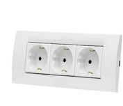 Kit complet priza tripla modulara Gewiss