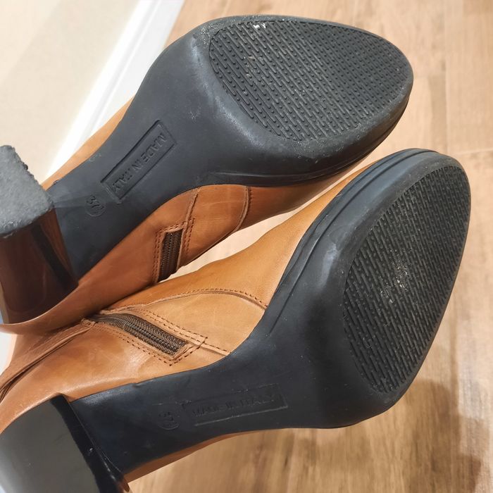 Италиански кожени боти VICTORIA WOOD 37 и 1/2