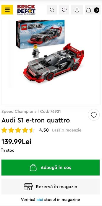 LEGO Speed Champions Audi S1 e-tron quattro 76921