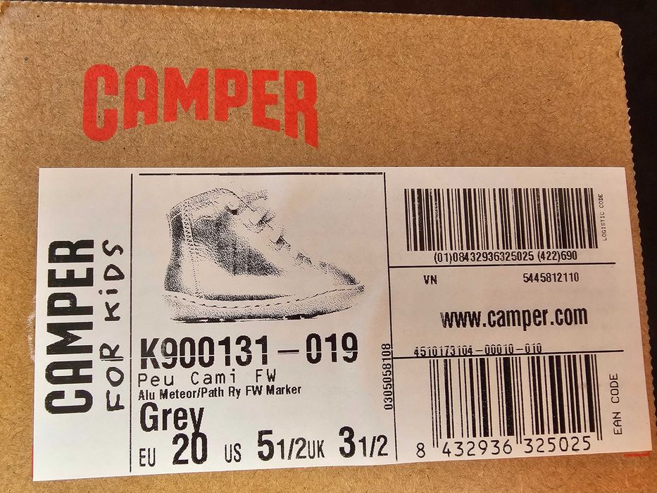 Детски обувки Camper 20 номер. Босо ходене