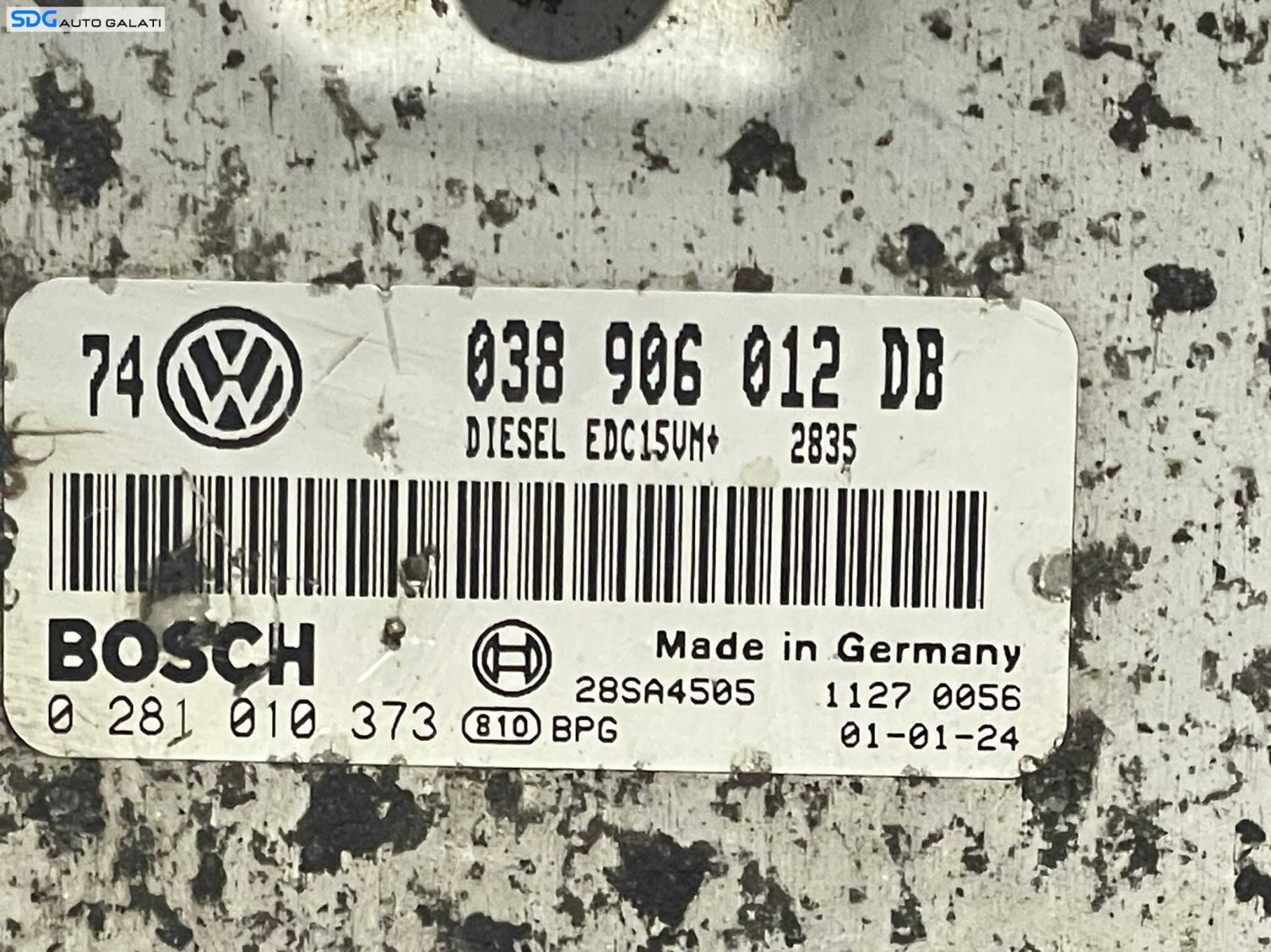 Kit Pornire Complet Ceas Ceasuri Bord ECU Calculator Motor Bosch Imobilizator Cheie Chei CIP Volkswagen Golf 4 1.9 SDI 1998 - 2005 Cod 038906012DB 0281010373 1J0920805E [L3600] [L3601] [L3602]