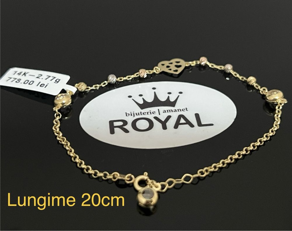 Bijuteria Royal CB : Bratara dama aur 14k 2,77gr lungime 20cm