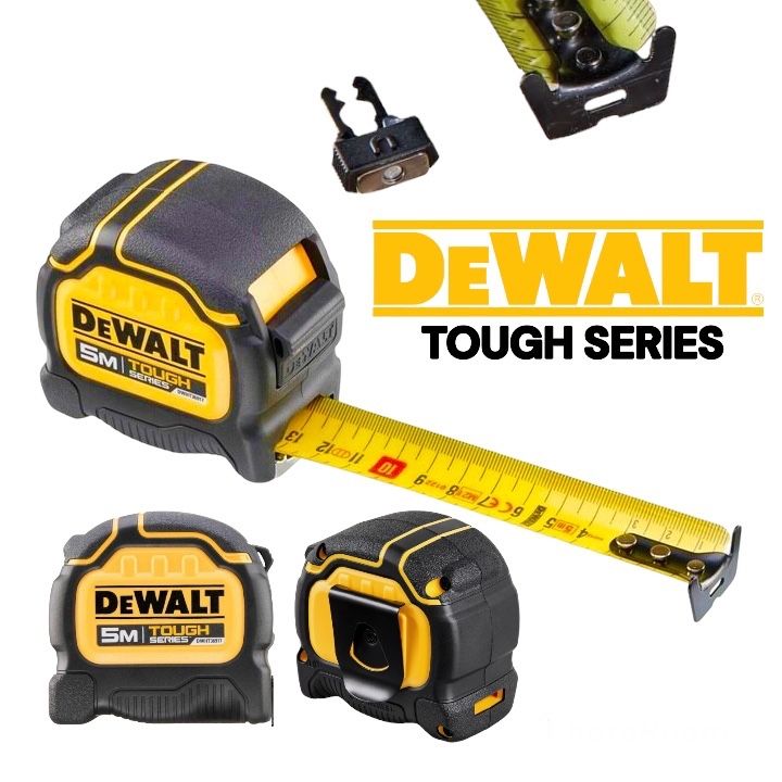 Противоударна Двулицева Ролетка 5м с магнит DeWALT TOUGH SERIES