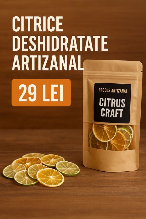 Felii de lime / citrice deshidratate  artizanal-100g - decor coktail