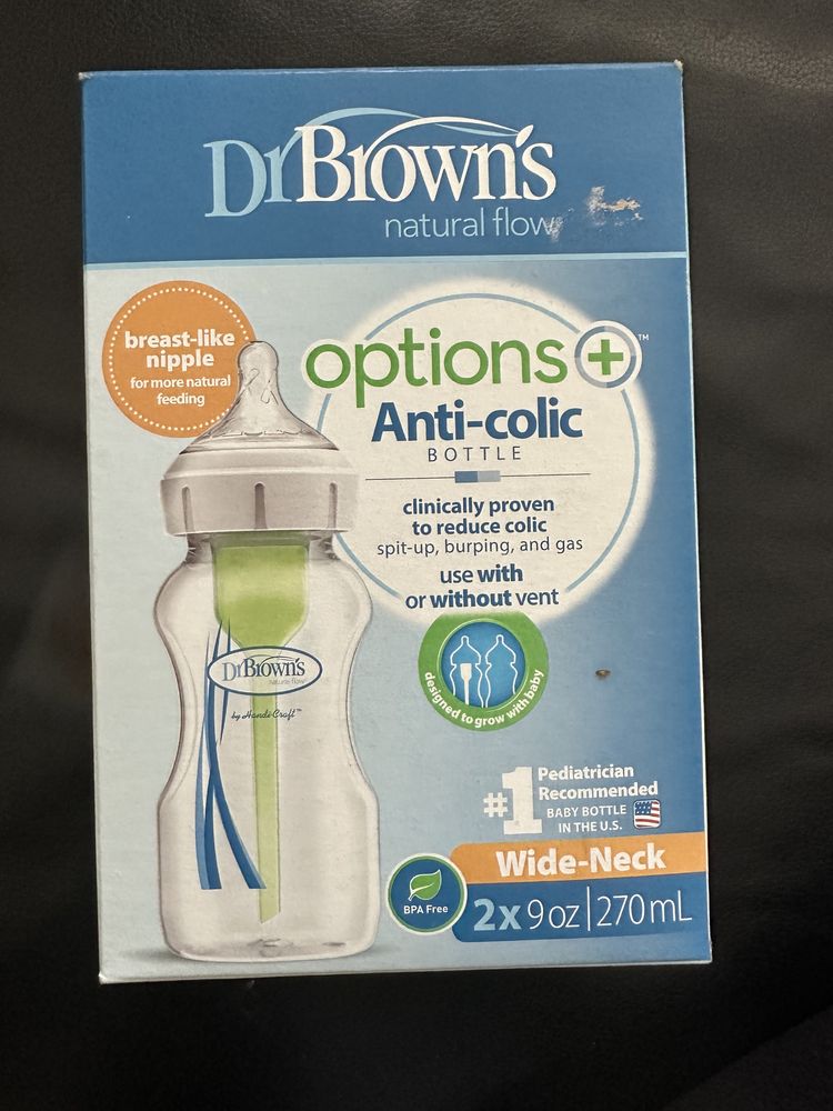 Шишета Dr.Brown's Wide-Neck Options+ 2 бр. 270 ml