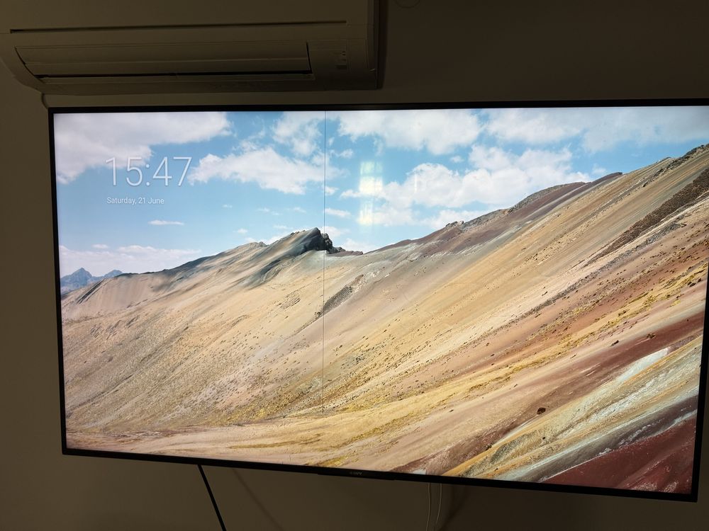 Смарт Телевизор Sony Bravia 75 инча,  google TV с дефект на екрана