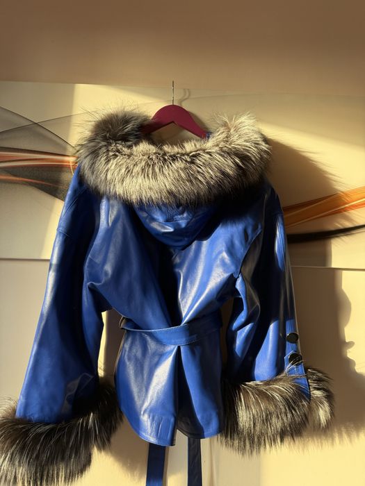 Дамско яке от естествена кожа и косъм