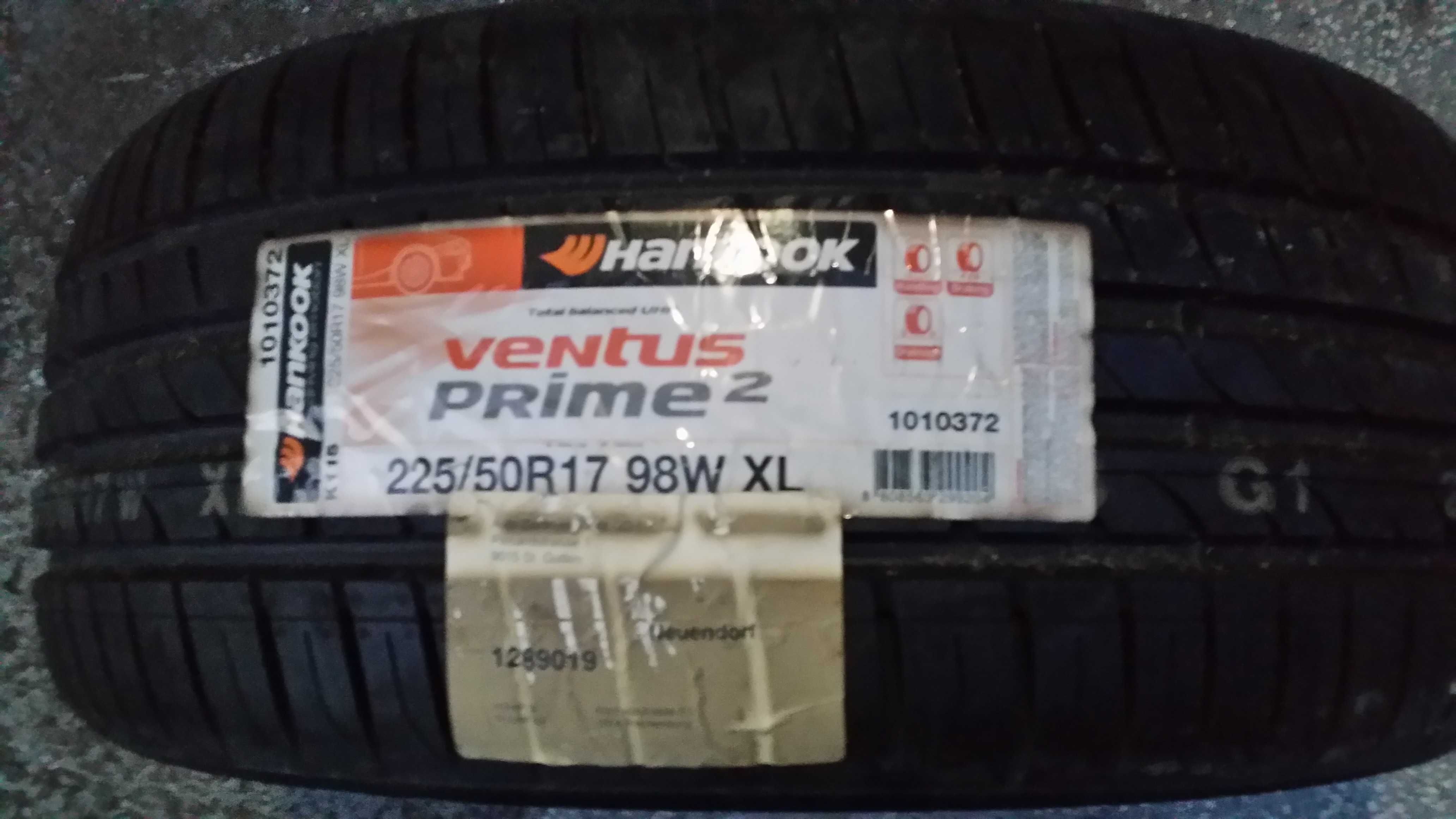 Чисто нова лятна HANKOOK Ventus Prime2 K115 225/50 R17 98W.