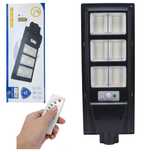 Улична соларна лампа със соларен панел и стойка 300W, 15 000mAh, 6500K