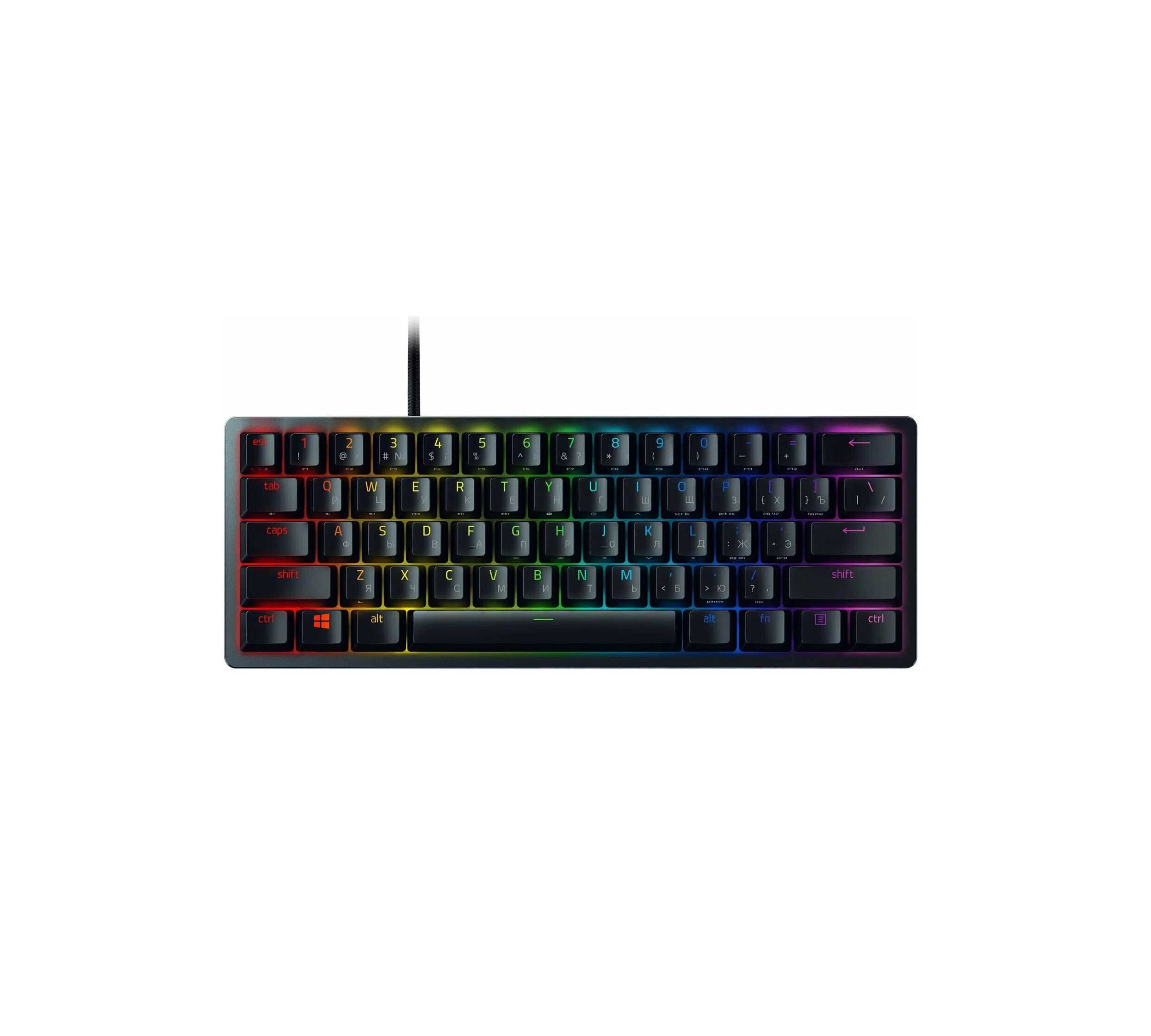 ^ Игровая Клавиатура RAZER HUNTSMAN MINI - Black (Purple switches)