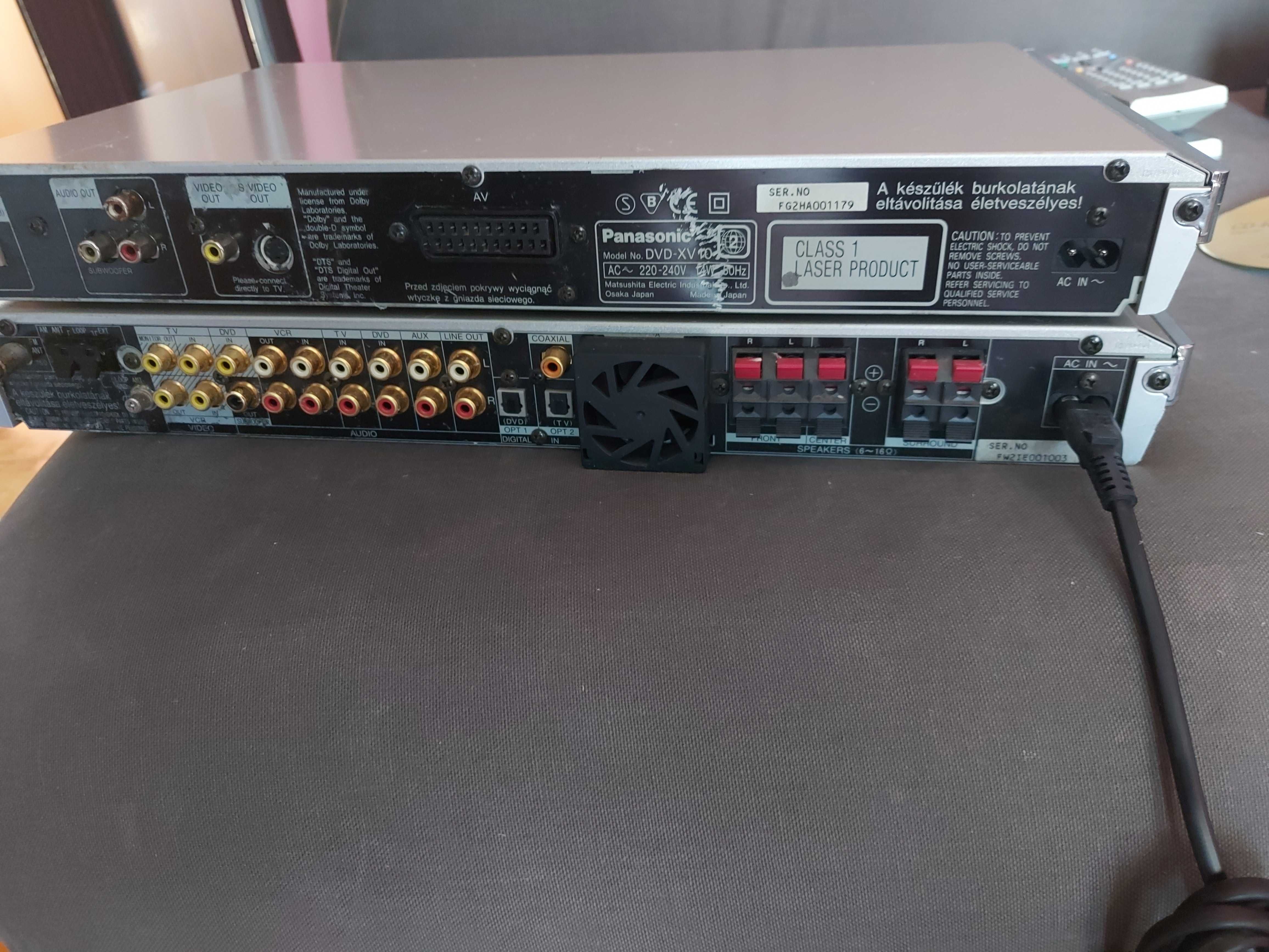 Panasonic SA-XR10 AV Control Receiver + Panasonic DVD XV-10