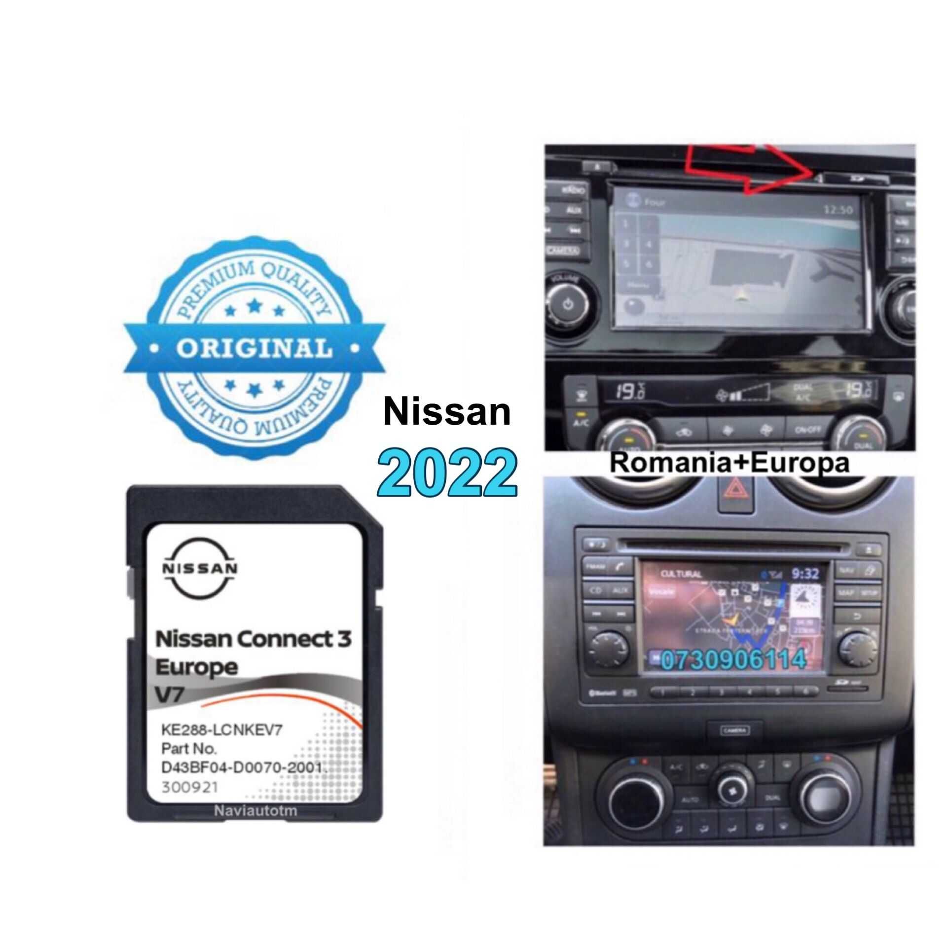 SD Card NISSAN Harta Navigatie NAVI LCN3 Juke   Note Micra 2023