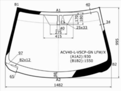 Стекло лобовое + дд TOYOTA CAMRY 06-11 Toyota Camry