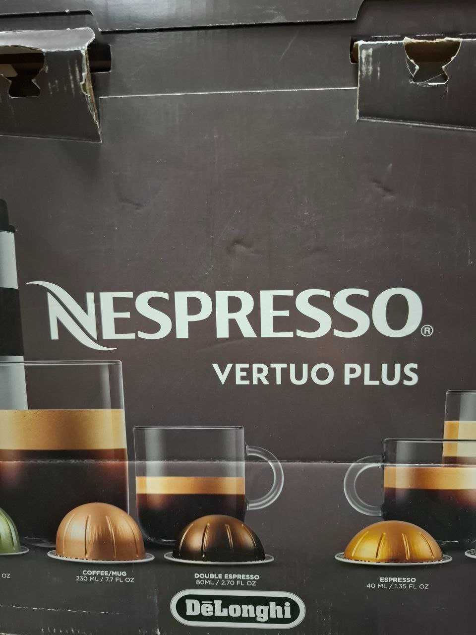 Капсульная кофемашина Delonghi Nespresso vertuo plus