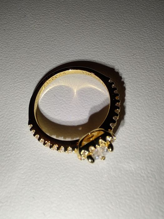 Inel Auriu cu piatra argintie 54