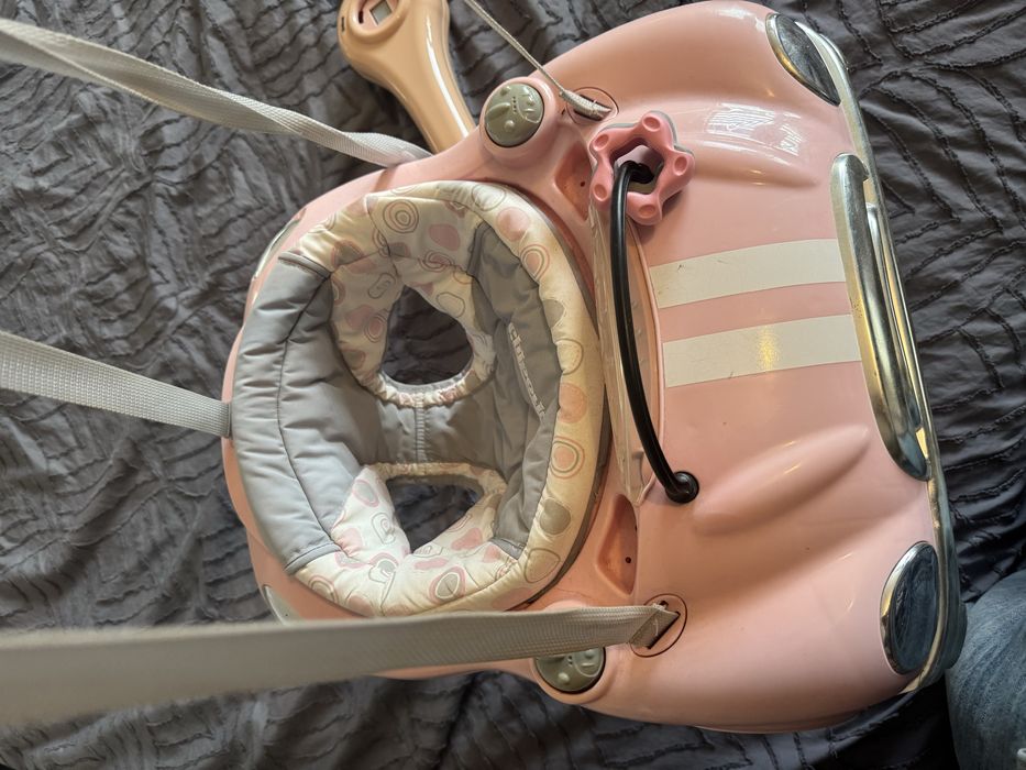 Jumper trambulina bebelusi masinuta roz