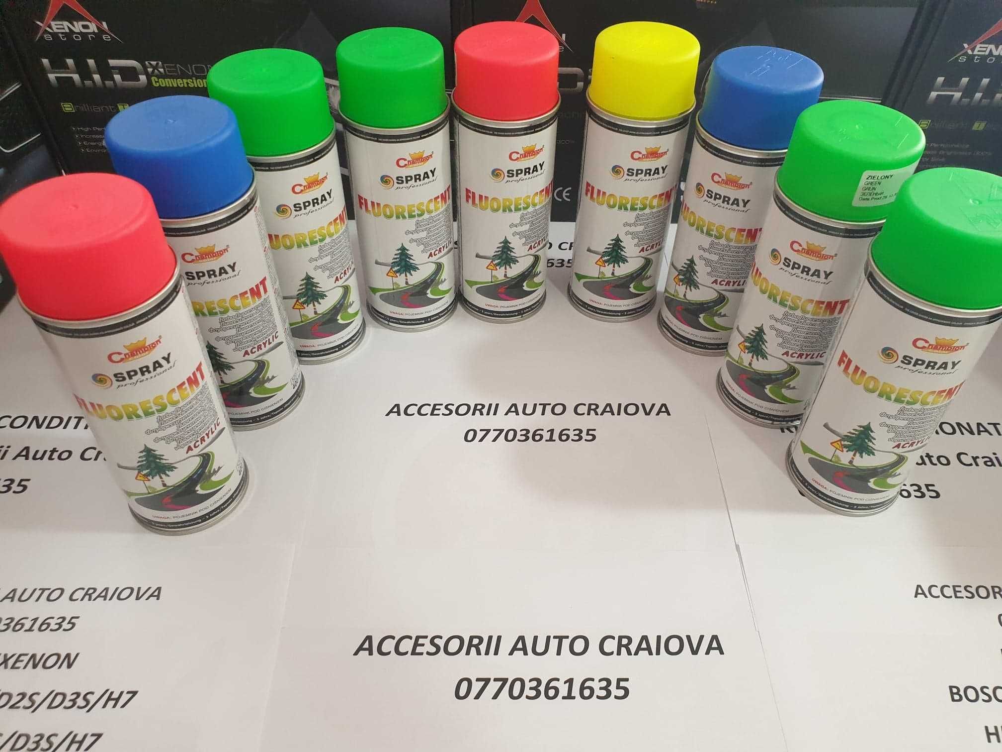 Kit Vopsea 2+1 Spray Profesional ETRIERI Verde Fluorescent