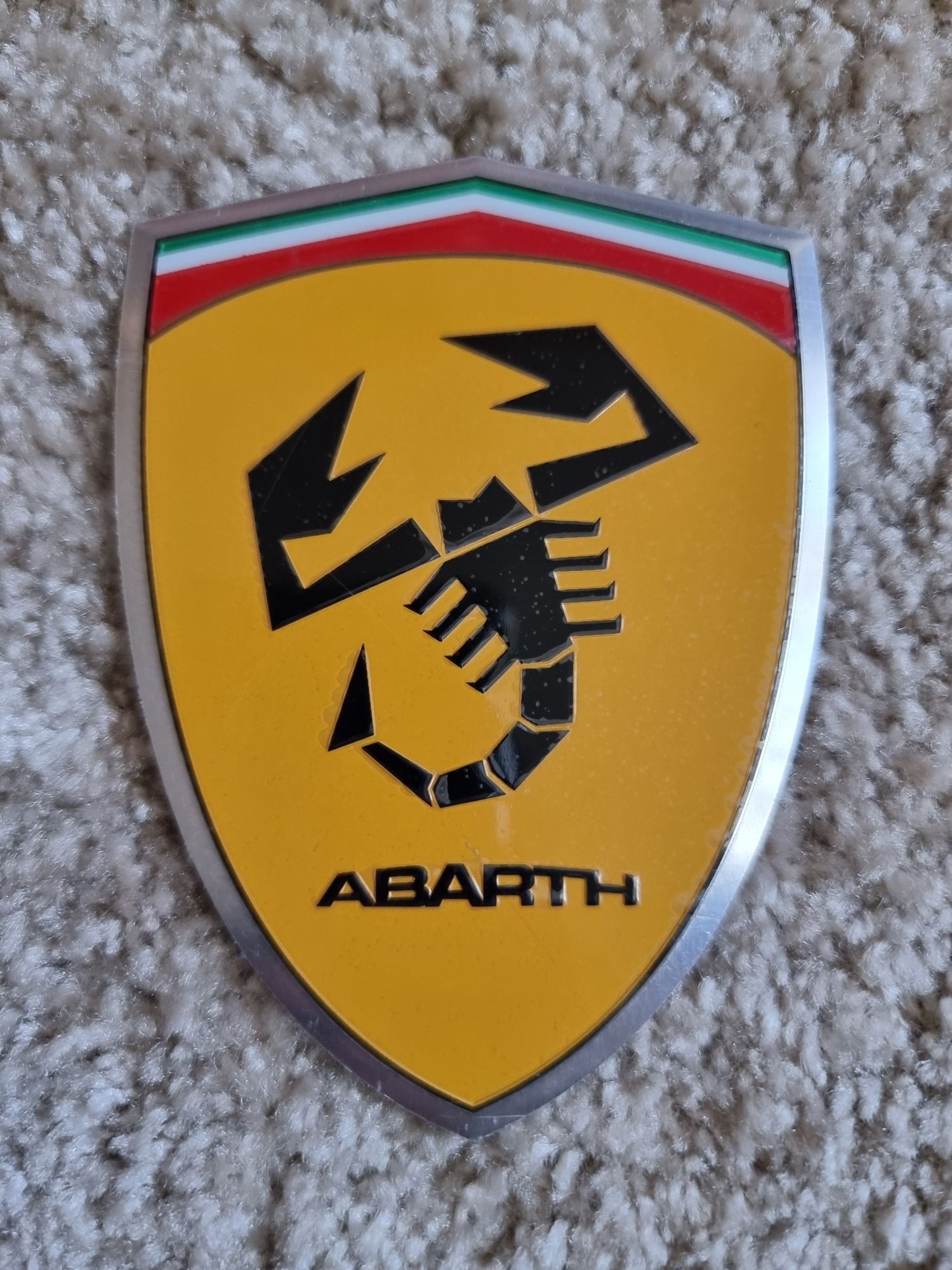 Scuderia Abarth 3D алуминиева емблема / стикер Ferrari style