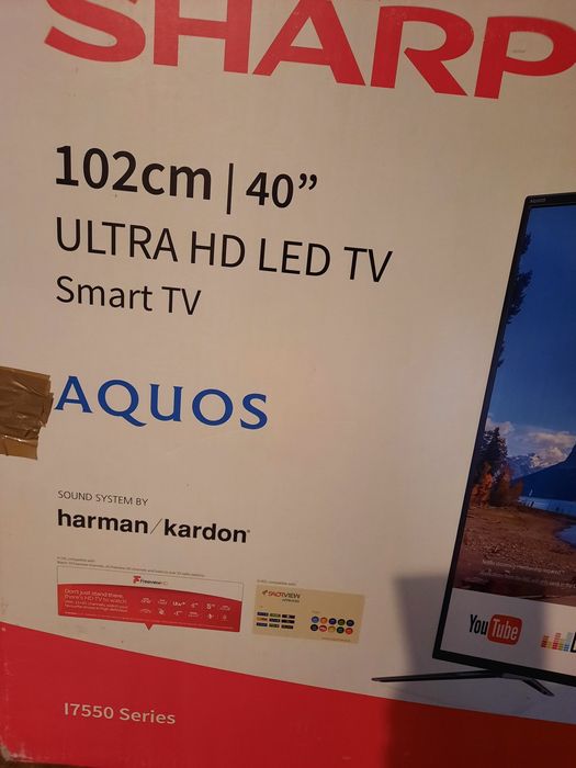 Vand  smart tv SHARP 4K cu diagonala de 102 cm