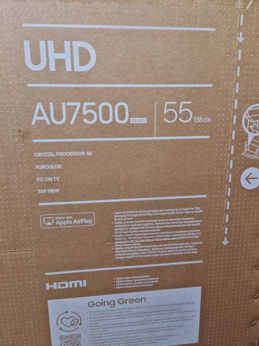 Продаю телевизор SAMSUNG 55 SMART 4K Новый в упаковке