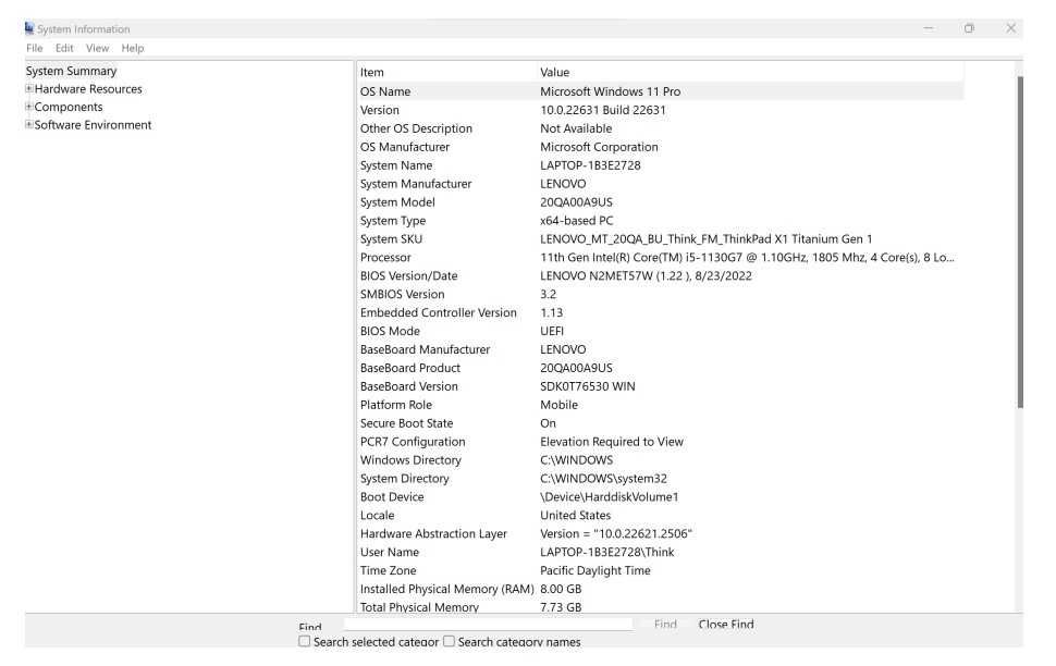 Lenovo ThinkPad X1 Titanium Gen 1 (20QA)