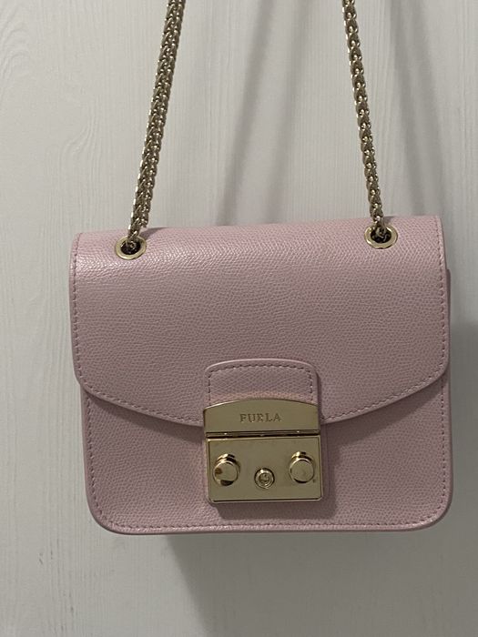 Gentuța Furla Metropolis piele naturală roz