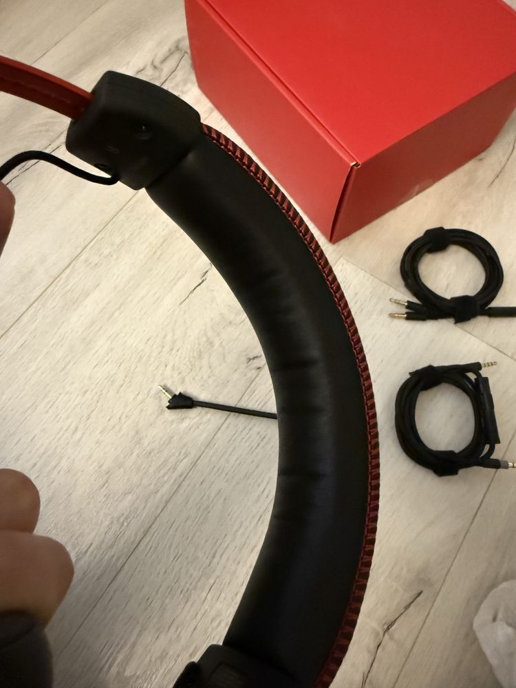 Игровые наушники HyperX Cloud Alpha Red полноразмерные с микрофоном