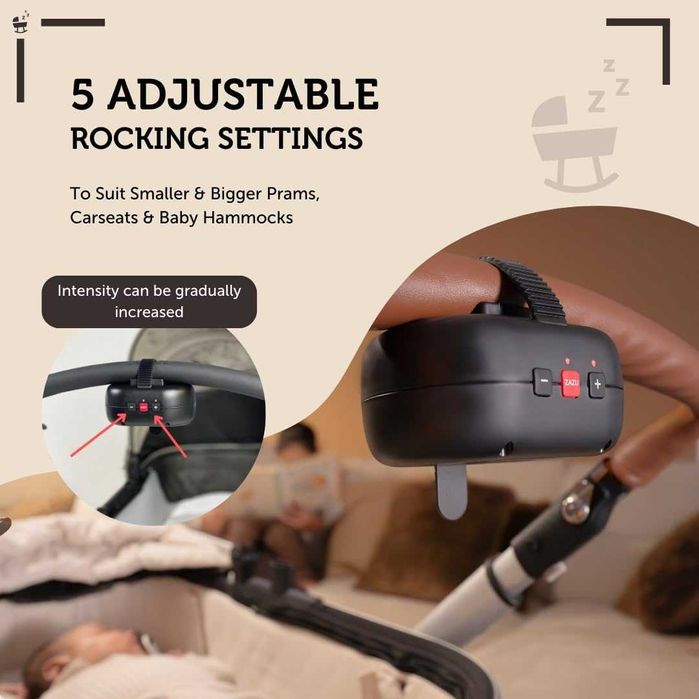 Автоматична бебешка люлка ZAZU Robby