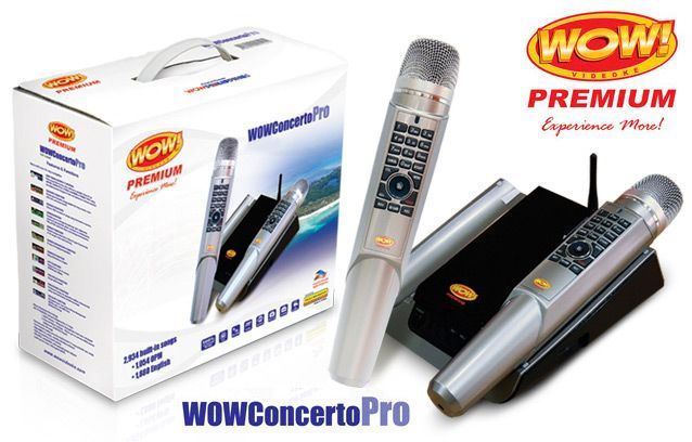 2 microfoane wirless Wow premium karaoke system profesional