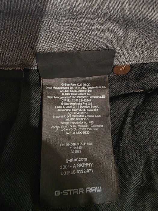 G-Star 3301 Skinny Jeans Мъжки Дънки Ежедневни Раз.XL,36