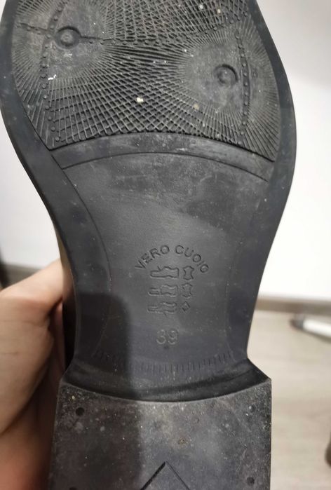 Pantofi piele cu siret - transport gratuit