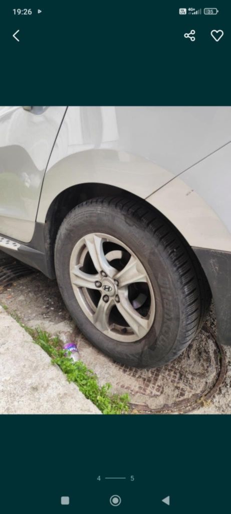 Лети джанти 16" от Hyundai ix35  +гуми подарък!