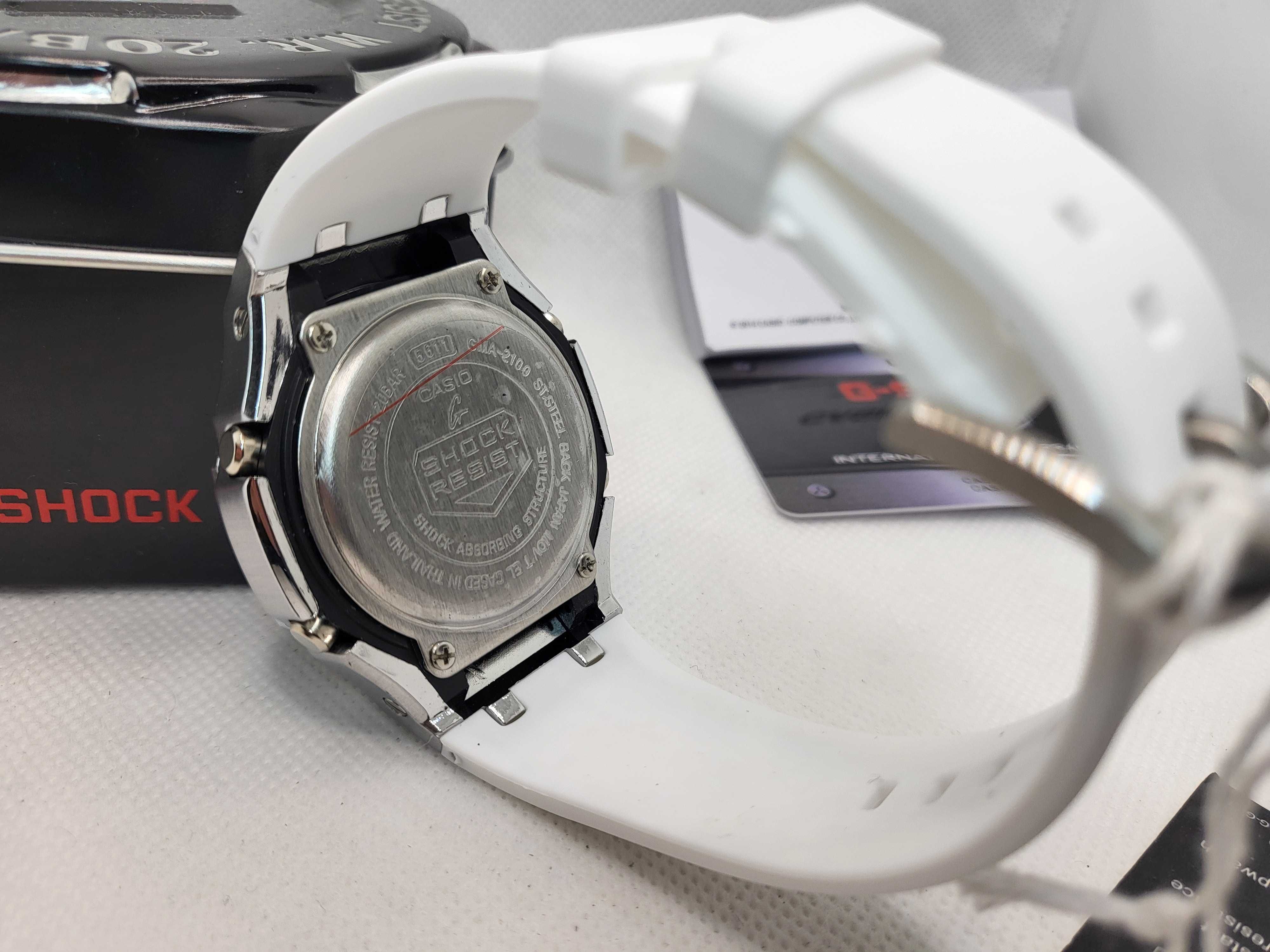 Ceas Casio g shock Royal Casioak GMA-2100 white, Garantie 2 ani