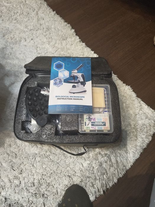 Kit Microscop BNISE Kids 40X-2000X Magnificare cu Diapozitive Preparat