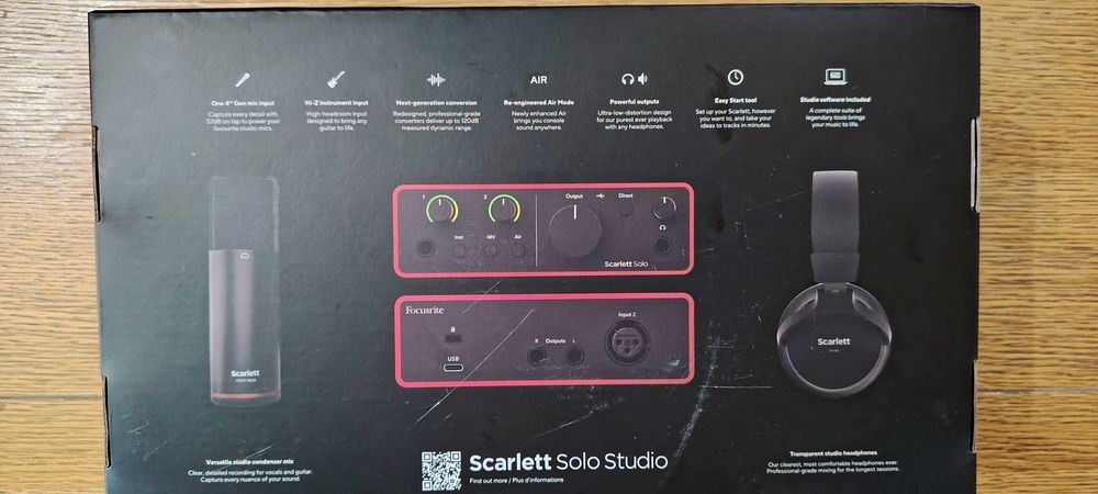 Vand pachet Focusrite Scarlett Solo Studio gen 4