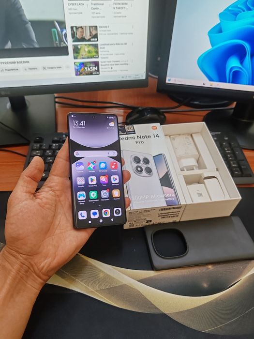 Redmi note 14pro 12/256g(2025)ideal ochilmagan usta kurmagan aybi yuq