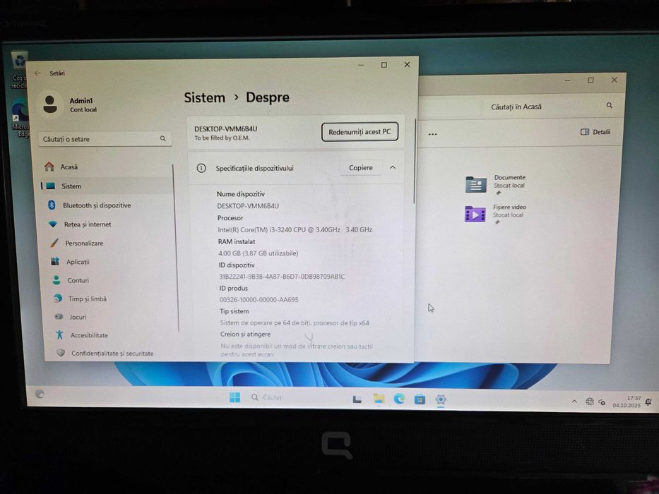 Unitate PC  cu proc I3, 500 hard si monitor LED 18,5 - 150 lei - AZI