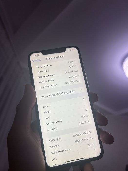 Iphone xs max 256