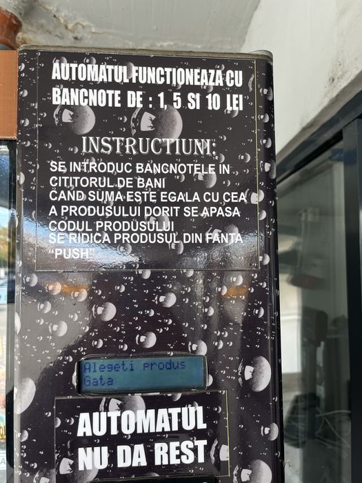 Tonomat cu sistem de plata inclus